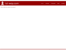 Tablet Screenshot of isi-way.com